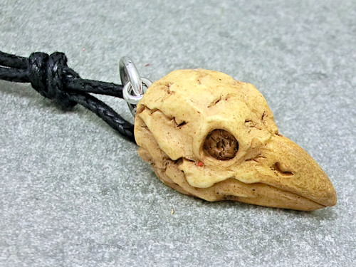 Rabenschädel anhänger mit - rabenschädel,