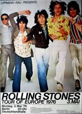 ROLLING STONES - 1976-05-03 - Live In Concert - European Tour - Poster - Berlin