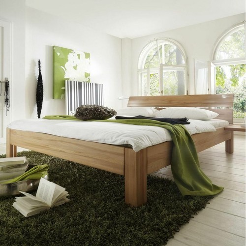 Massivholz bett 100x200x45cm - bett,