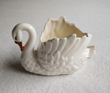 Keramik Schwan Weiß