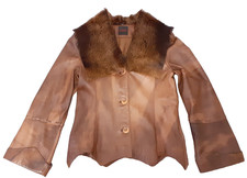 Damen Luxus Lederjacke mit