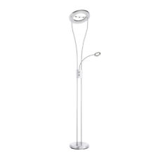 LED Deckenfluter silber rund 2500 Lumen dimmbar Leseleuchte zuschaltbar, modern