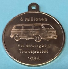 Medaille VW Volkswagen 6 Millionen Transporter 1986, 11,4g, Ø 33mm (S4-24-4