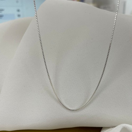 Silber box kette - herren,