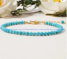 Naturblaue Türkis4mmPerlen