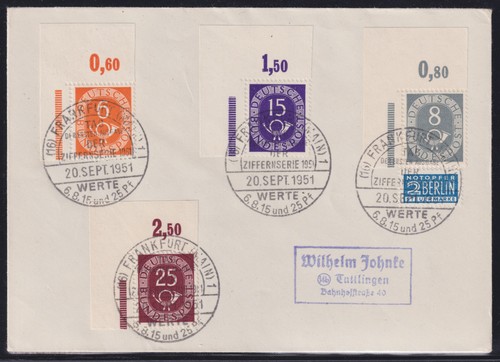 Posthorn fdc 126 127 129 - posthorn,