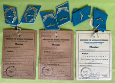 DDR Abzeichen Kragenspiegel Luftstreitkräfte Offiziere Unteroffiziere MUSTER