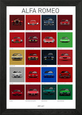 Alfa Romeo gerahmtes Wandbild