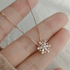 Damen kette Schneeflocke Stern
