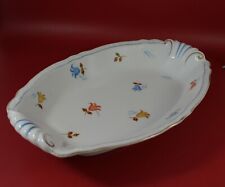 Bayerische Ostmark - Schale D. 31 x 20 cm. Blumen dekoriert.