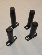 4 X verstellbar Bettfüße Bettbeine Schrankfuß Tischbeine Stützbeinen metall 