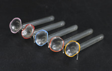 5x Messer Bänkchen aus Glas Tischvasen Set 5tlg. 50er Jahre Liegevasen Vintage