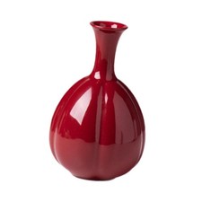Keramik Rote Vase Moderne