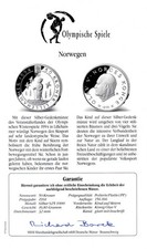 50 Kroner 1991 Norwegen PP - Olympische Spiele - Zertifikat