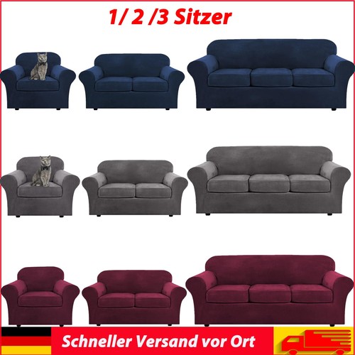 Elastischer samt sofabezug mit - elastischer,