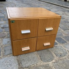 Schubladenschrank (4er) Karteischrank Schrank Schubfächer Schränkchen vintage