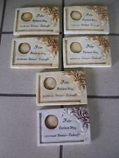 Restposten 6x Grabschmuck Stein Teelichthalter Grab Windlichter Neu B-Ware