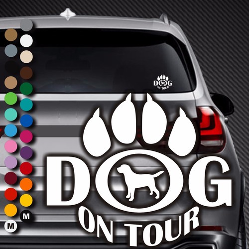 Aufkleber dog tour board - on,