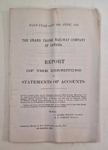 Grand trunk railway - trunk,