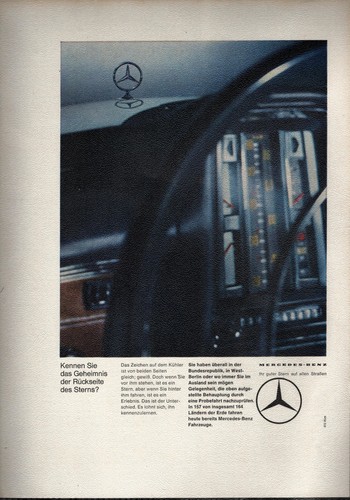 Mercedes werbeanzeige werbung - mercedes,