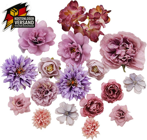 Künstliche blumenköpfe set - blumenköpfe,