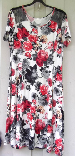 Sommerkleid mit rosen - mit,