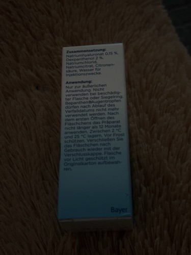 Bayer bepanthen augentropfen - bepanthen,