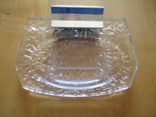 Seifenschale für die Wand, Glas-Chrom, 18x12 cm