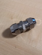 Doppel-Quetschverschraubung, 8 - 10mm Kupferrohr, Doppelverschraubung   (354047)