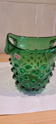 Glas vase mundgeblasen mit - .glas,