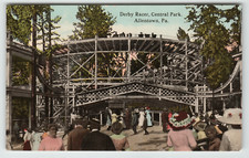 Postcard Vintage Derby Racer