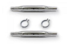 AUSPUFF "Zigarre", Chrom