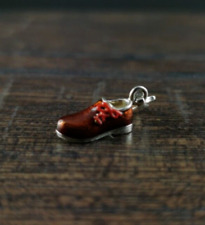 Charms Anhänger Silber 925 Trachtenschuh - Volksfest Tracht & schick emailliert