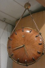 Antike Wanduhr Kordeluhr DDR Weimar 1960er Funktioniert