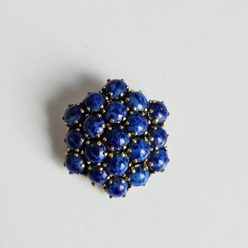 Vintage brosche cluster blaue - vintage,