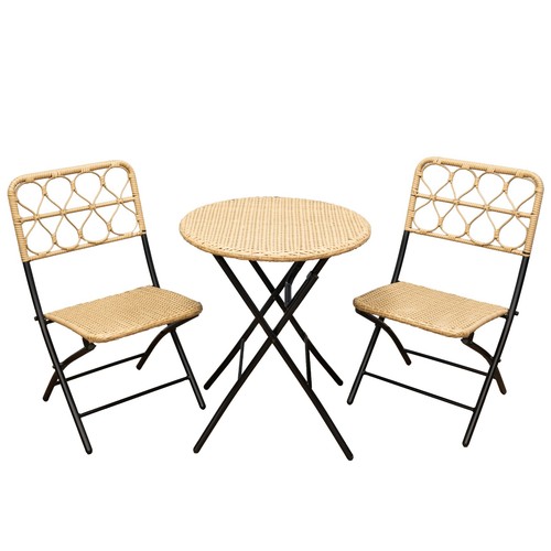 Rattan bistro tlg - sh&g, 3-tlg.