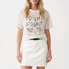 Damen Shirt Spitze Transparent