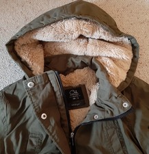 Sportlicher Parka, Olivgrün