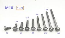 5 / 10 Stück Schraube mit Bund M10x20 bis M10x140 10.9 hochfest Zinklamelle