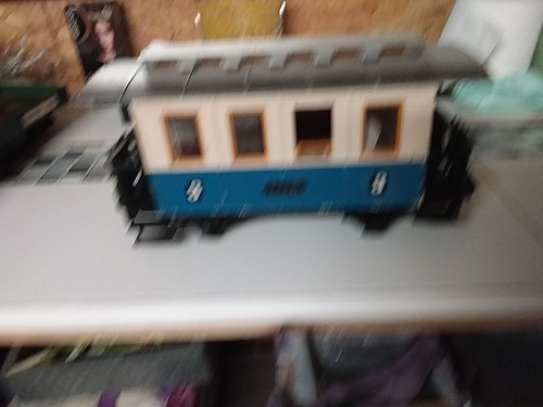 Lgb personenwagen blau beige - personenwagen,