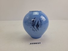 Porzellan Vase Metzler & Ortloff Ilmenau Skalare Fische blau 60´s DDR #259037