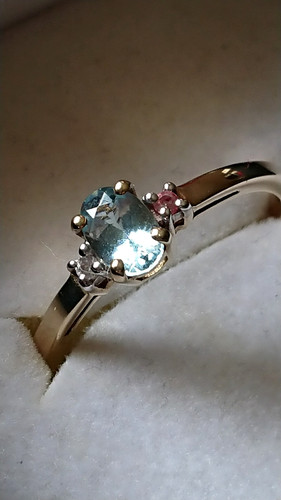 Ring mit aquamarin gold - ring,