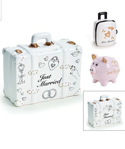 Spardose koffer just married - spardose,