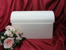 Kartenbox Geschenkschachtel Truhe zum Selbstgestalten weiß Hochzeit 