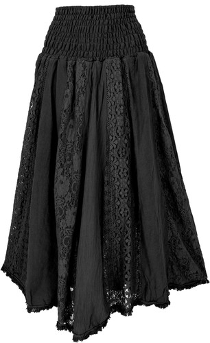 Boho spitzen maxirock - boho,
