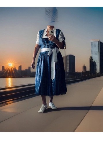 Rose dirndl aus bayern - dirndl, 56