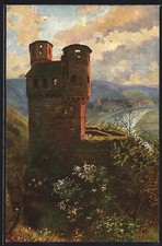 Künstler-AK Neckarsteinach