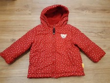 Steiff Winterjacke Anorak rot Punkte Mädchen, Gr. 80, sehr guter Zustand