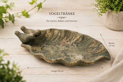 Vintage vogeltränke blattform - vogeltränke,