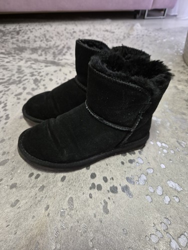 Leder lammfell boots - leder,